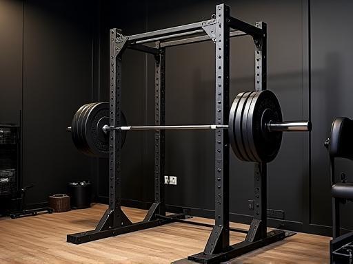 Immagine di un power rack Heavy Duty Forza & Acciaio in un ambiente di home gym